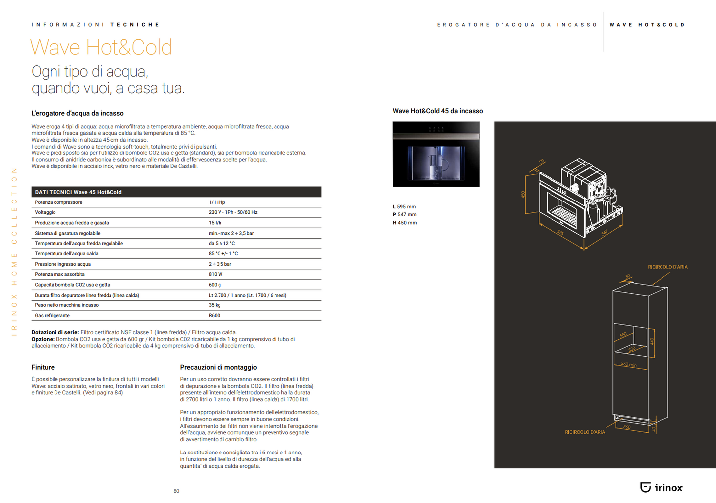 WAVE HOT&COLD L'erogatore d'acqua