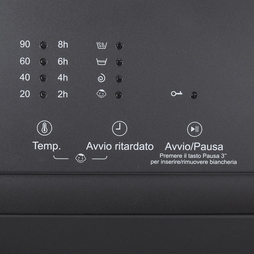 LAVATRICE 8KG SLIM GRIGIA CLASSE A 1200RPM