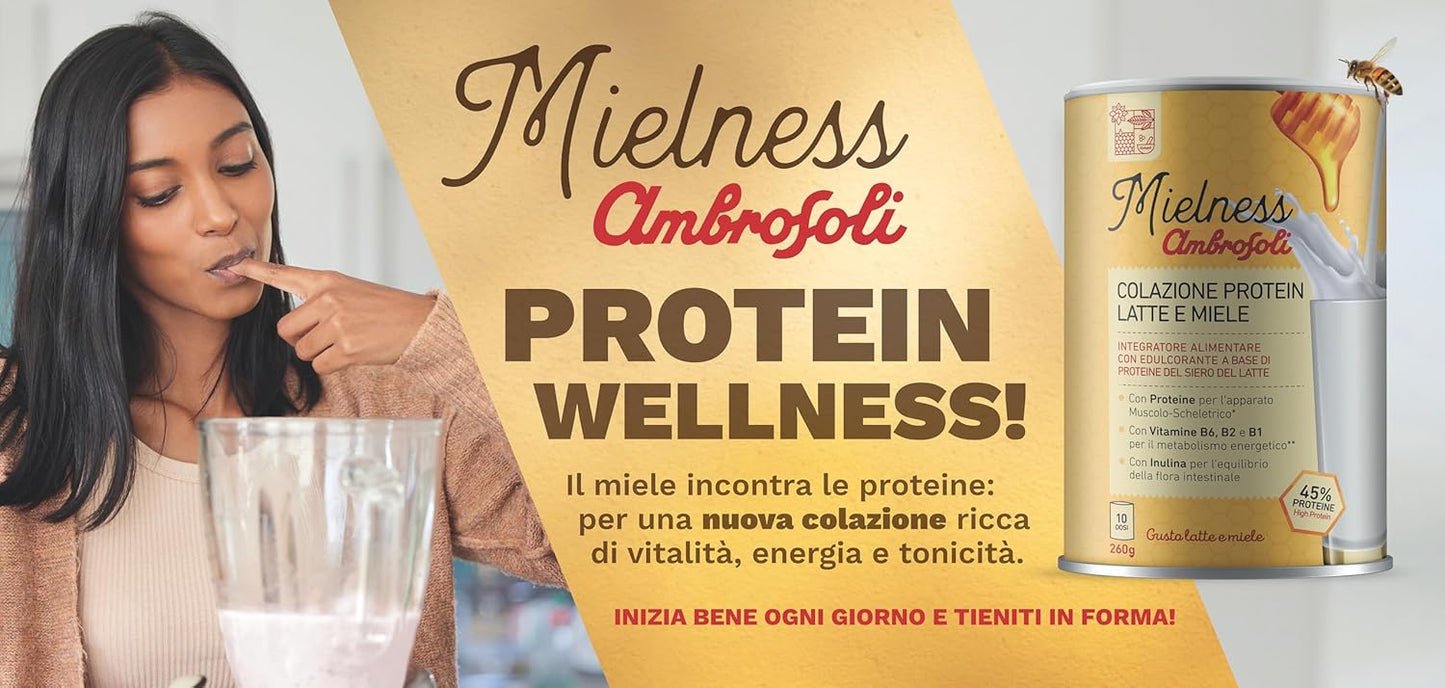 COLAZIONE PROTEIN LATTE E MIELE 260 Gr.
