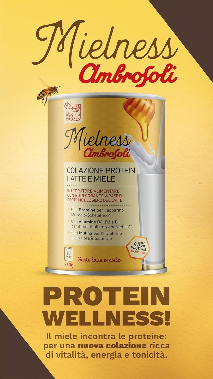 COLAZIONE PROTEIN LATTE E MIELE 260 Gr.