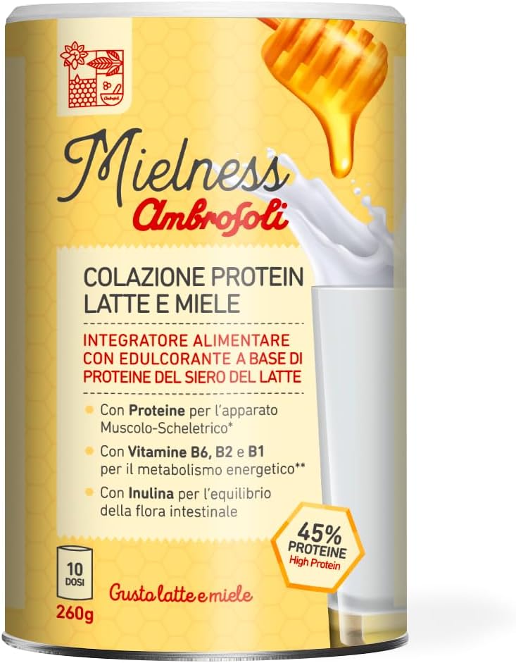 COLAZIONE PROTEIN LATTE E MIELE 260 Gr.