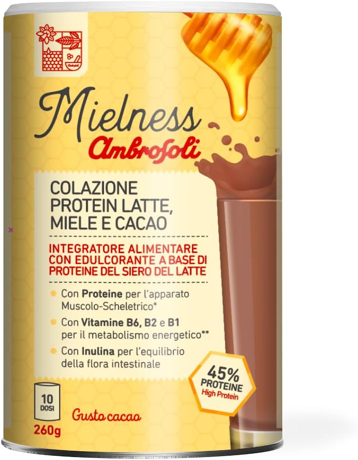 COLAZIONE PROTEIN MIELE E CACAO 260 Gr.