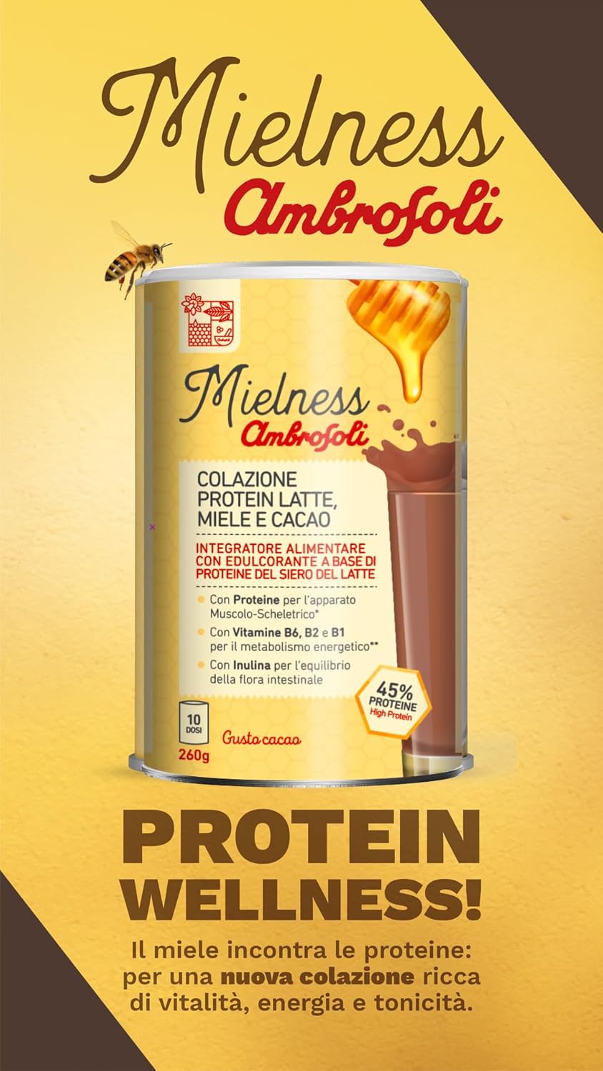 COLAZIONE PROTEIN MIELE E CACAO 260 Gr.