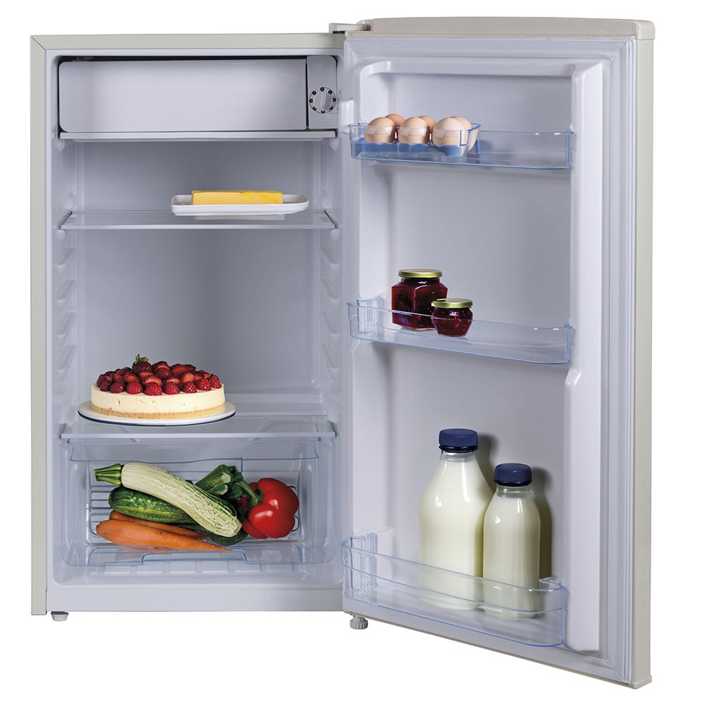 FRIGORIFERO RETRO ROSSO 100 LITRI   CLASSE E  CON MONOPORTA