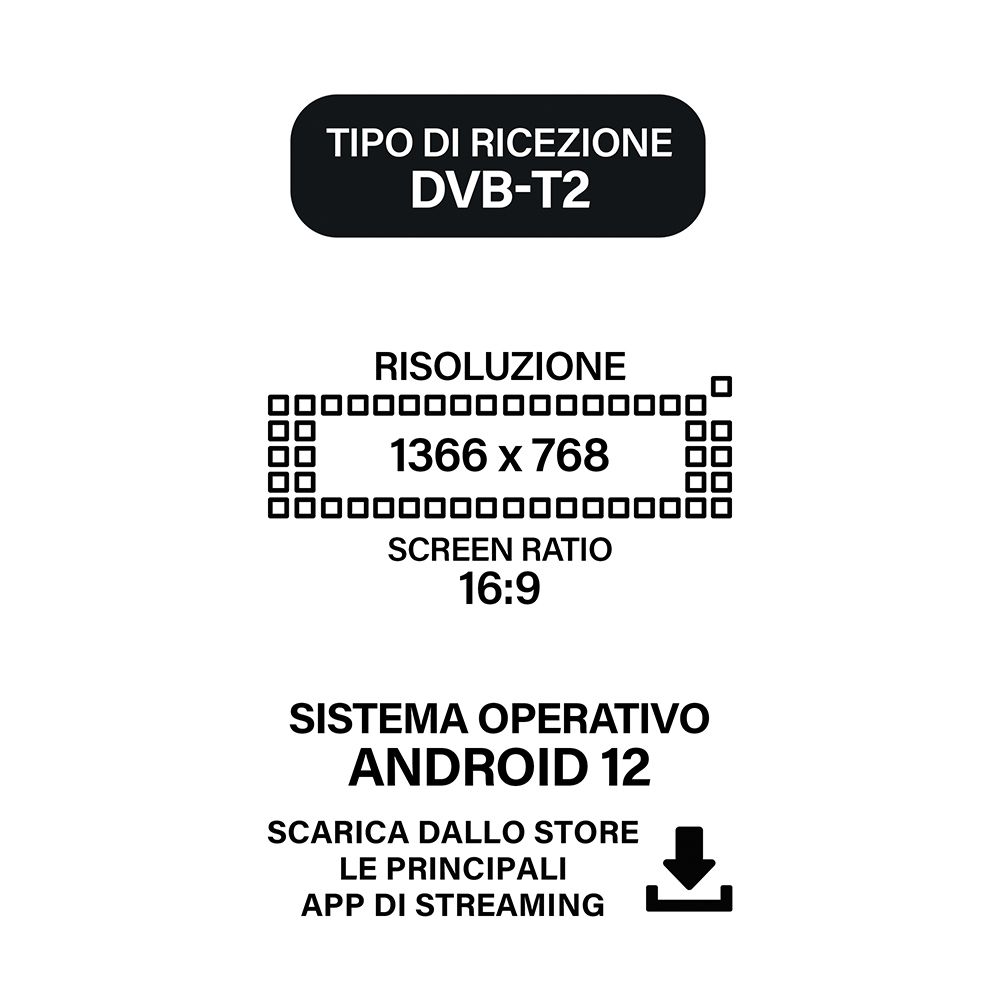 SMART TV 32 " NEW DOLBY  HD ANDROID 14 BLUETOOTH