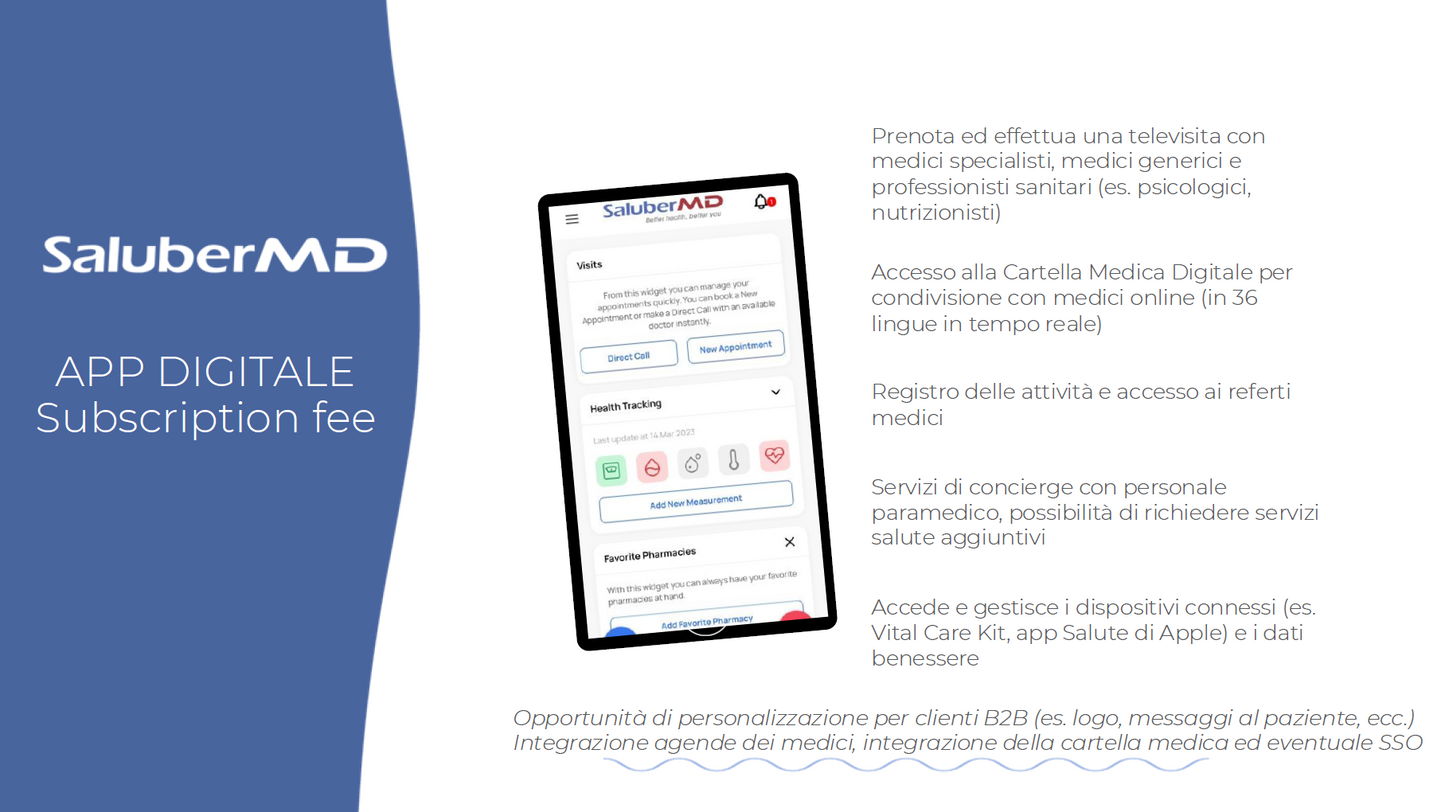 Salubr MD Abbonamento servizi medici specialistici